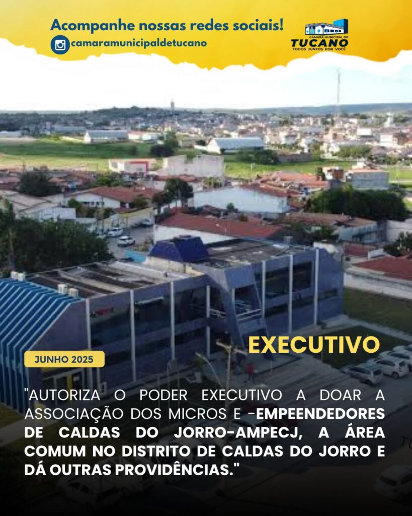 3ª Sessão Extraordinária da Câmara Municipal de Tucano, 12 de junho de 2025